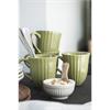 Becher mit Rillen Mynte Herbal Green