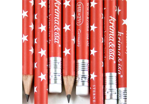 Bleistift Sterne Rot