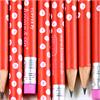 Bleistift Tupfer Rot
