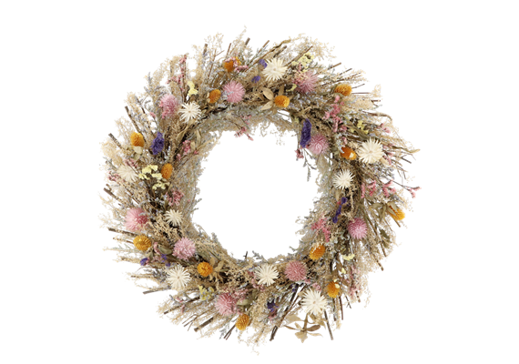 Fleur Kranz mit farbenden Blumen mit Schleife