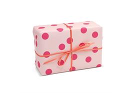 Geschenkpapier Punkte Beige Pink