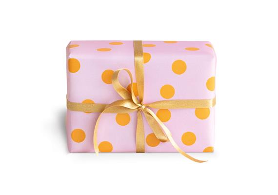 Geschenkpapier Punkte Pink Orange