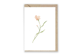 Grusskarte Blume Aquarell