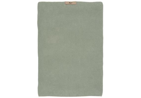 Handtuch Mynte staubig grün gestrickt