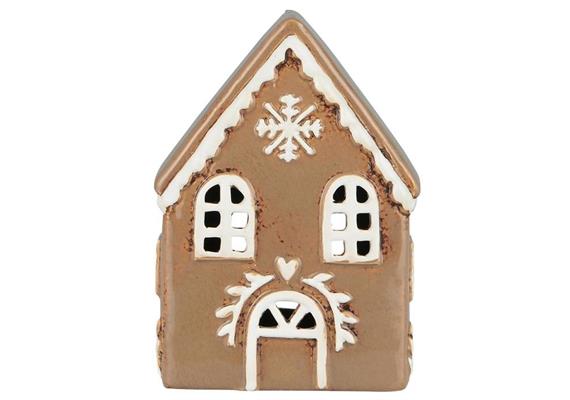 Haus für Teelicht Stillenat Gingerbread Schneekris