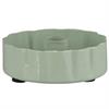 Kerzenhalter f/1,3 cm Kerze gewellte Kante Green T