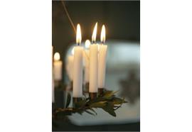 Kerzenhalter für 24 dünne Kerzen mit Drahtschnur