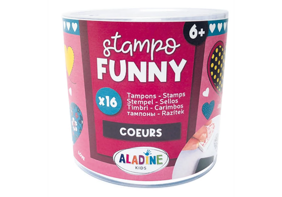 Kinder Stempel Funny Herzen