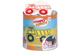 Kinder Stempel Minos Baustelle