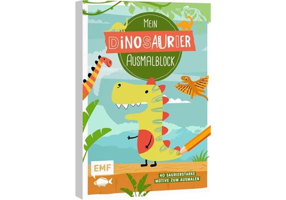 Mein Dinosaurier-Ausmalblock