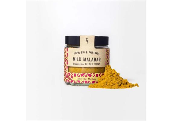 Mild Malabar indisches Curry Bio 120 ml Glas