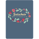 Postkarte -GUTSCHEIN Blumen marine