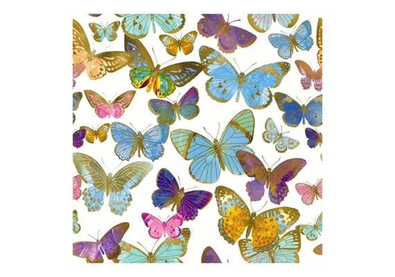 Serviette Butterflies bunt 33x33cm