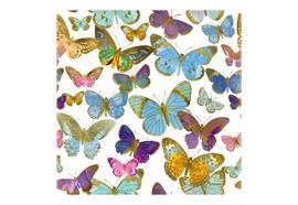 Serviette Butterflies bunt 33x33cm