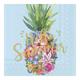 Serviette Hello Summer blau 25x25cm