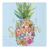 Serviette Hello Summer blau 25x25cm