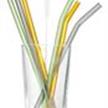 Strohhalm 6er Set Glas bunt | Bild 2