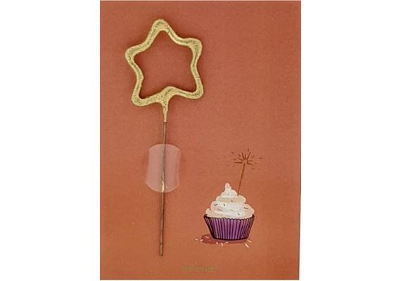 Wunderkerzen Mini Geschenkkarte - CupCake Celebrat