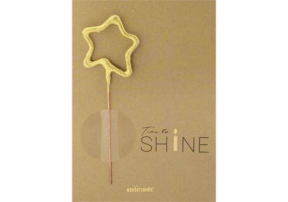 Wunderkerzen Mini Geschenkkarte - Time to Shine